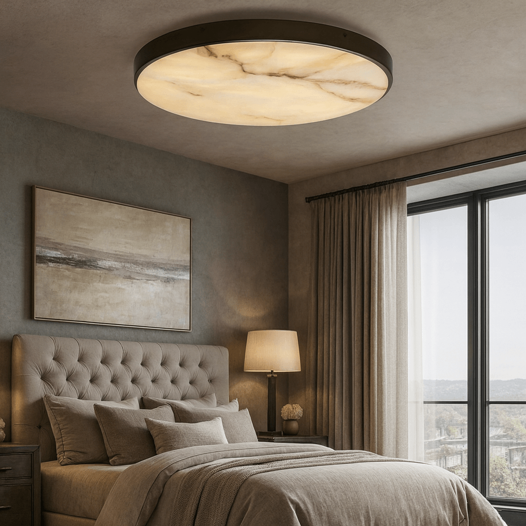 Laurel Marble Flush Mount - fovolighting