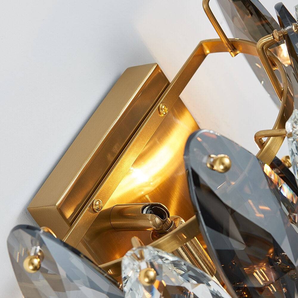 Lazzo Crystal Wall Sconce - fovolighting