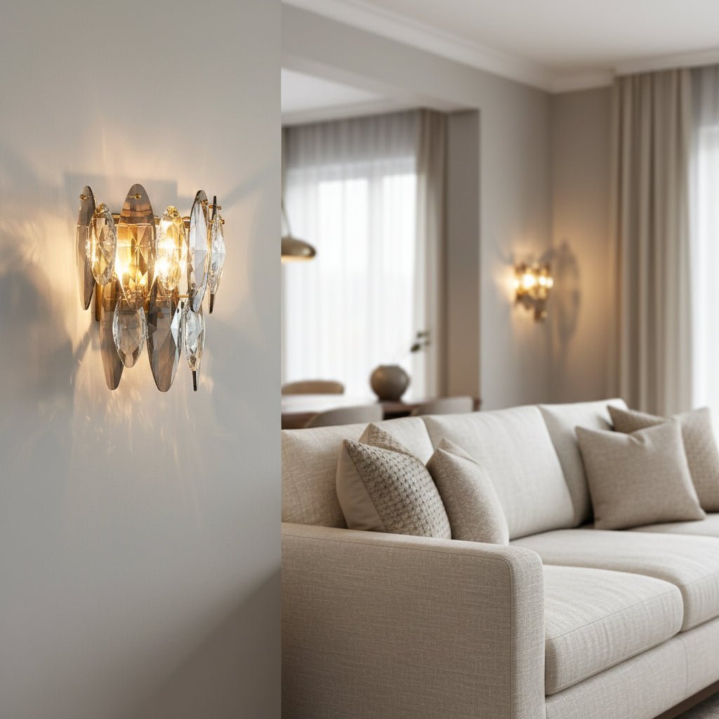 Lazzo Crystal Wall Sconce - fovolighting