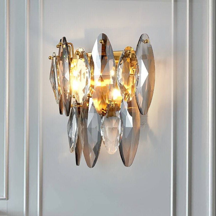 Lazzo Crystal Wall Sconce - fovolighting