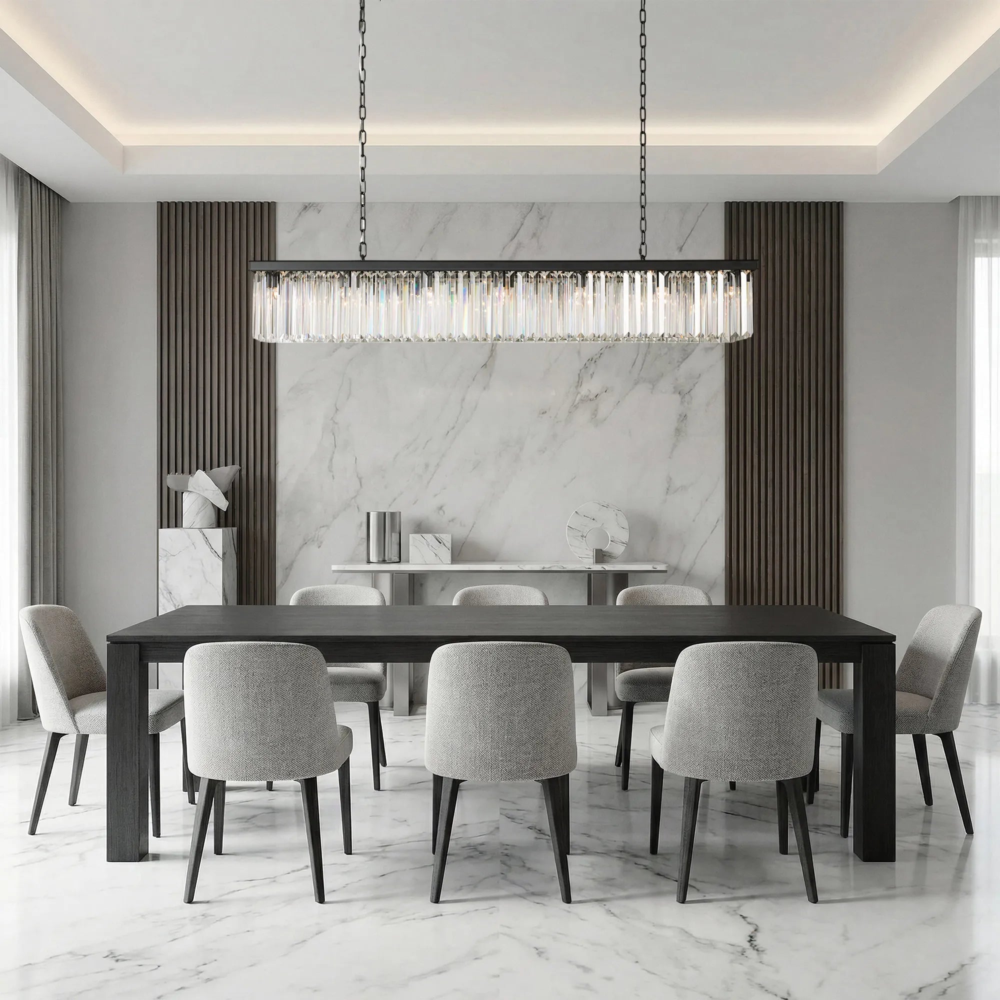 Leyland Rectangular Chandelier 60''72'' - fovolighting