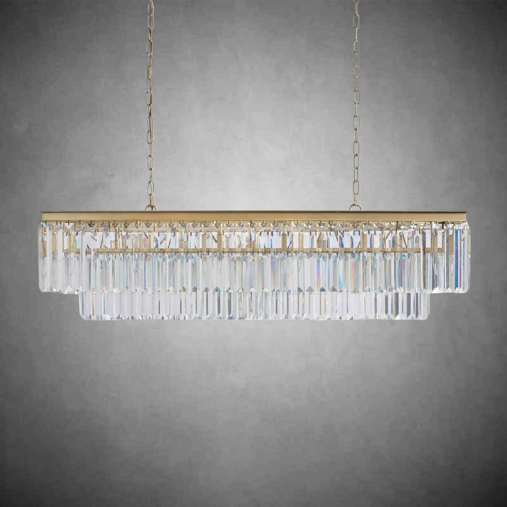 Leyland Tiered Rectangular Chandelier - fovolighting