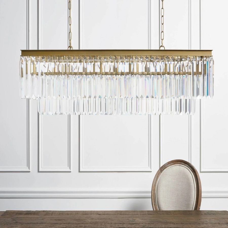 Leyland Tiered Rectangular Chandelier - fovolighting