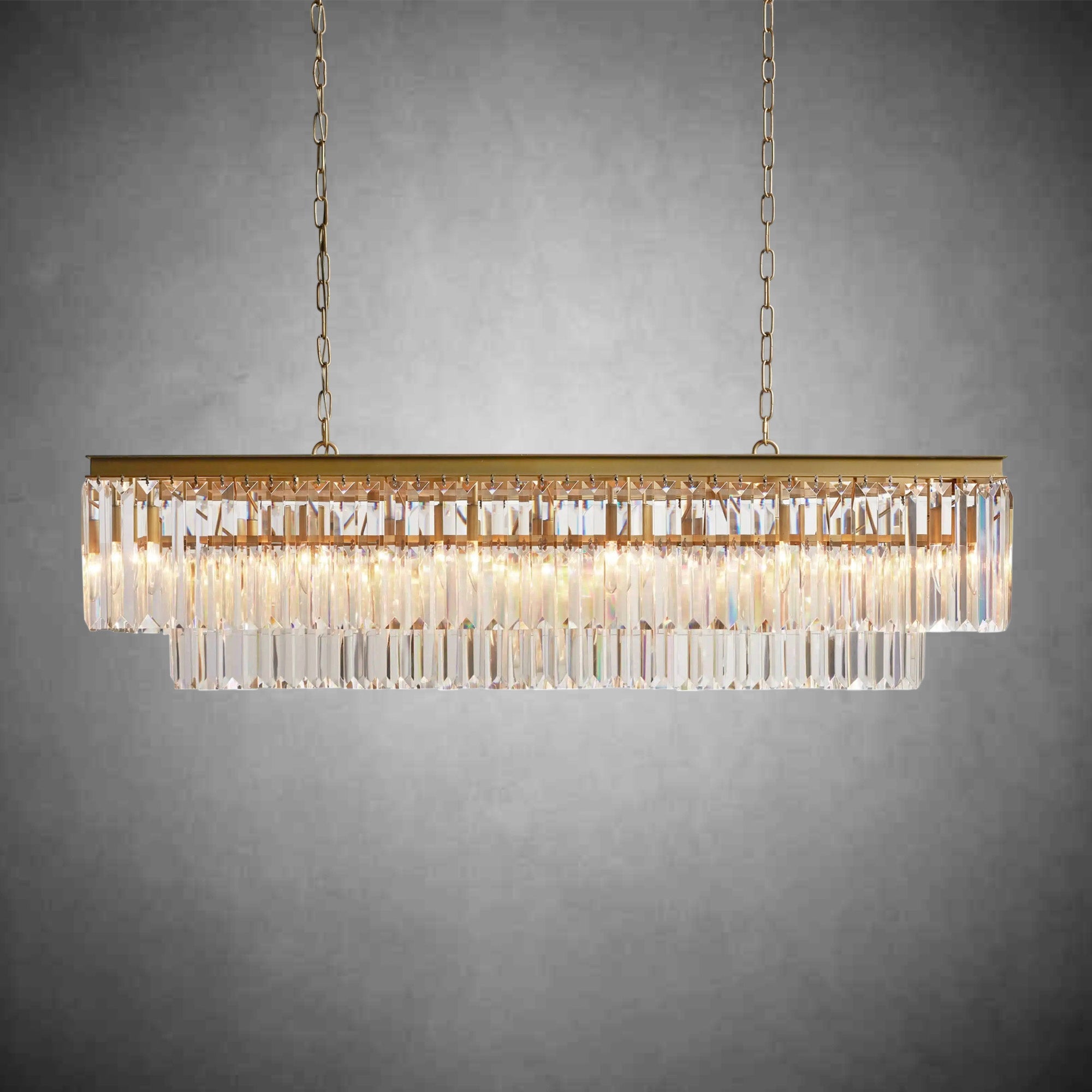Leyland Tiered Rectangular Chandelier - fovolighting