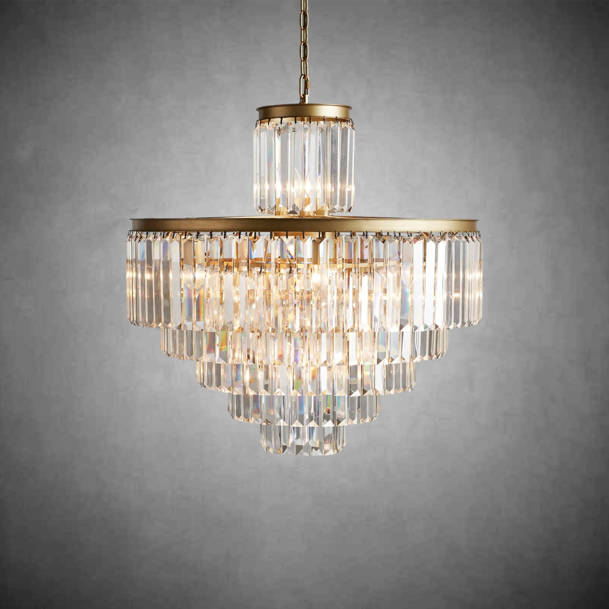 Leyland Tiered Round Chandelier Lighting - fovolighting