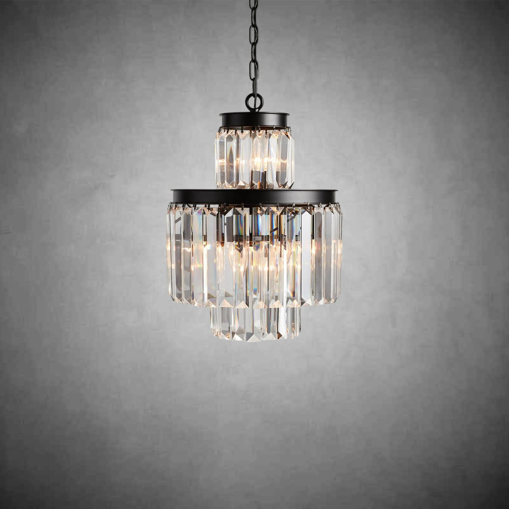 Leyland Tiered Round Chandelier Lighting - fovolighting