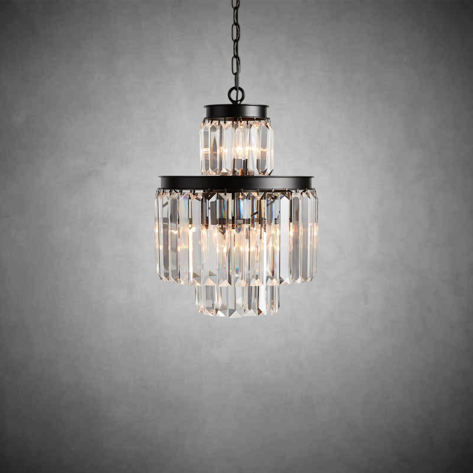 Leyland Tiered Round Chandelier Lighting - fovolighting