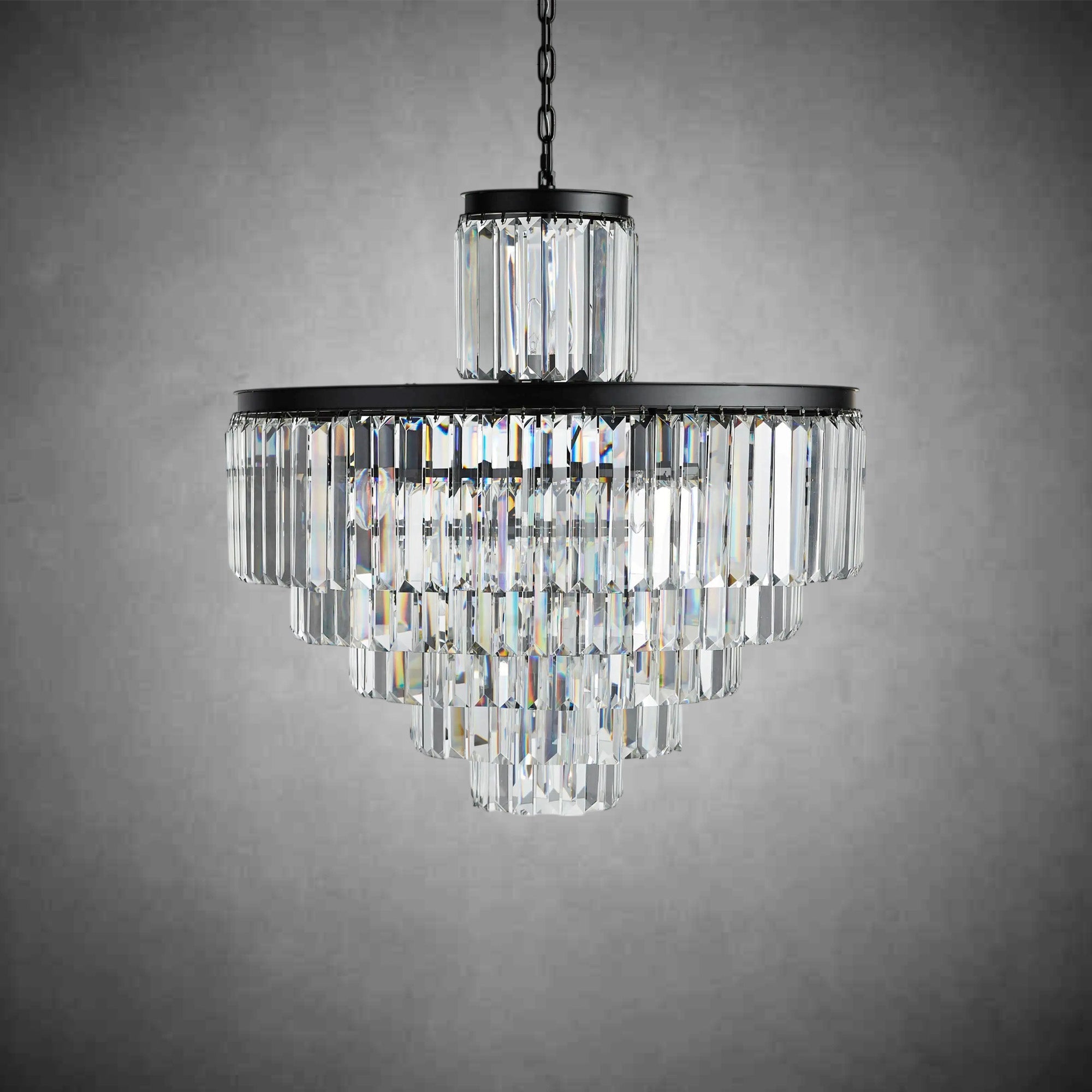 Leyland Tiered Round Chandelier Lighting - fovolighting