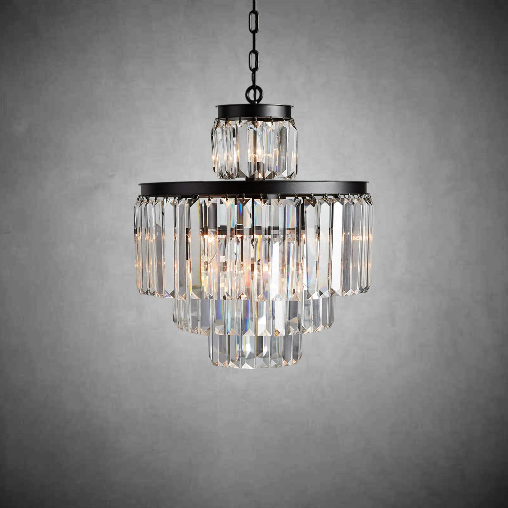 Leyland Tiered Round Chandelier Lighting - fovolighting
