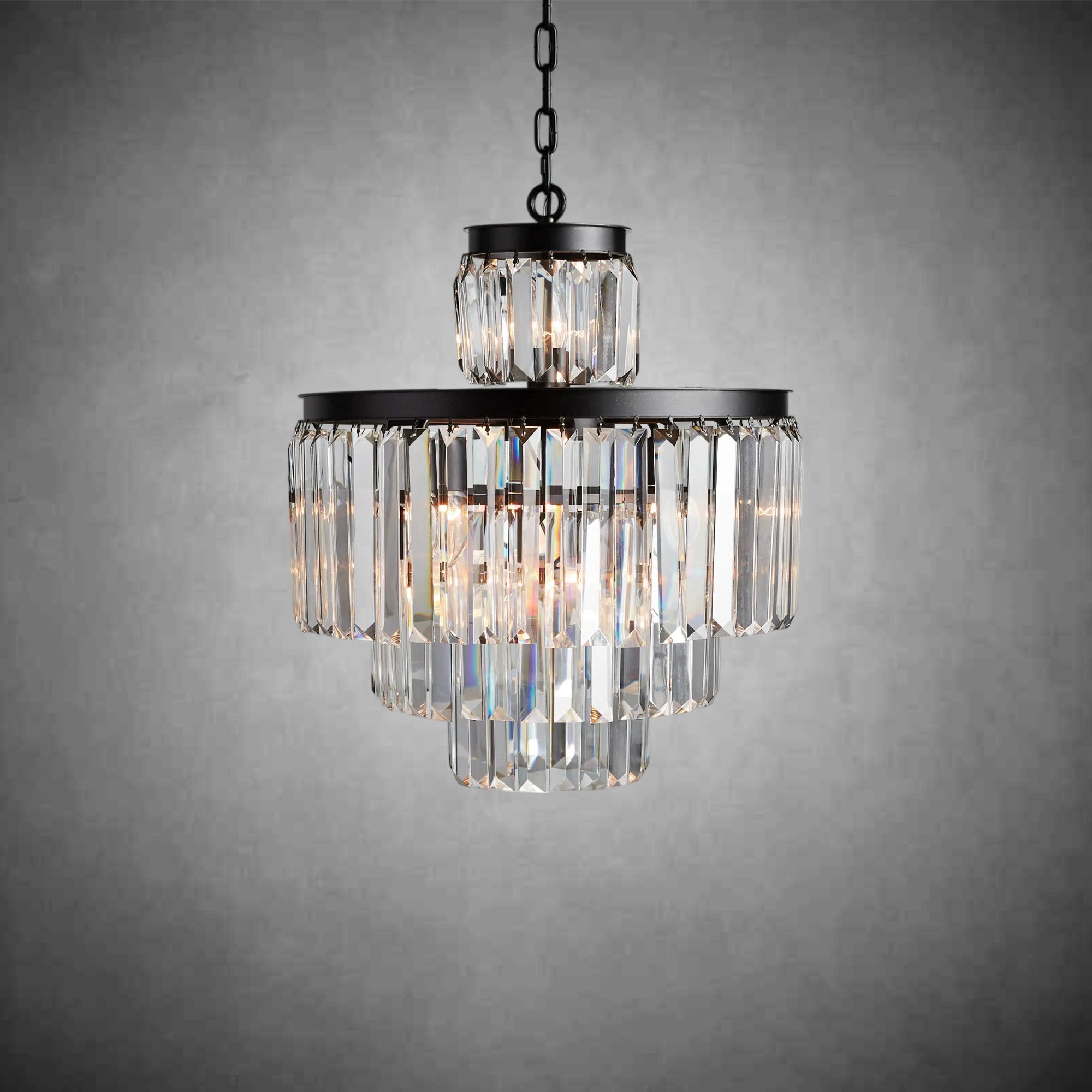 Leyland Tiered Round Chandelier Lighting - fovolighting