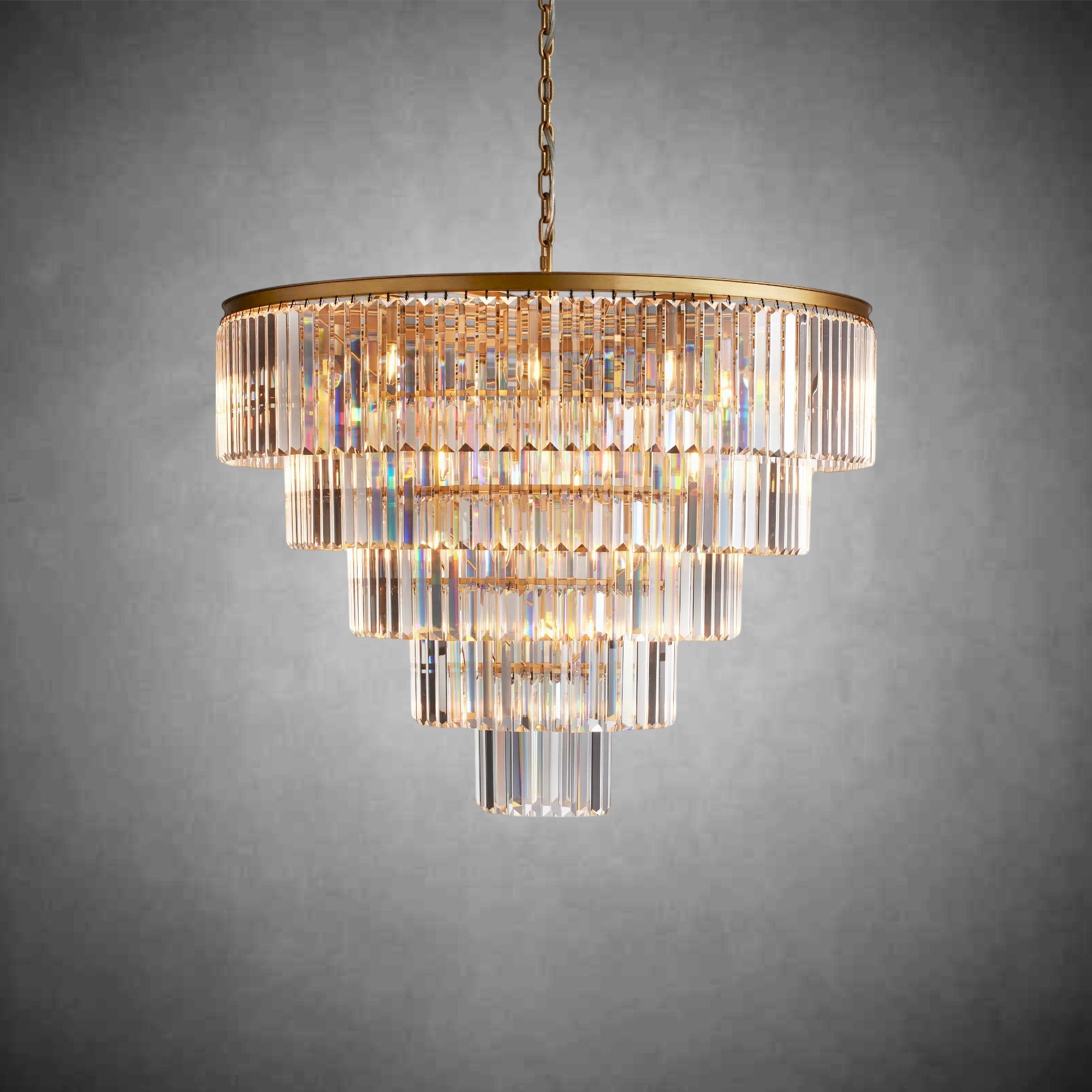 Leyland Tiered Round Chandelier - fovolighting