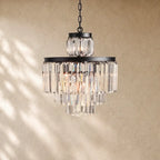 Leylend Tiered Round Chandelier Lighting - 11-Light 20.5’’ / Matte Black