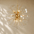 Lili Round Chandelier - Brass / 10 Light