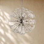 Lili Round Chandelier - Nickel / 10 Light