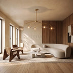 Liliy Clear Glass Linear Chandelier