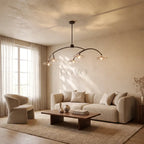 Liliy Clear Glass Linear Chandelier