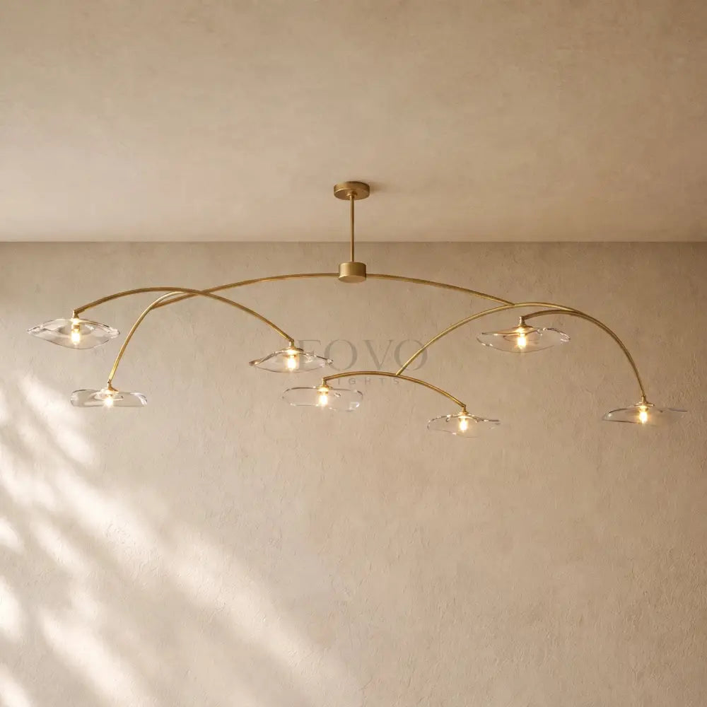 Liliy Clear Glass Round Chandelier