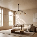 Liliy Clear Glass Round Chandelier