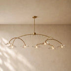 Liliy Clear Glass Round Chandelier