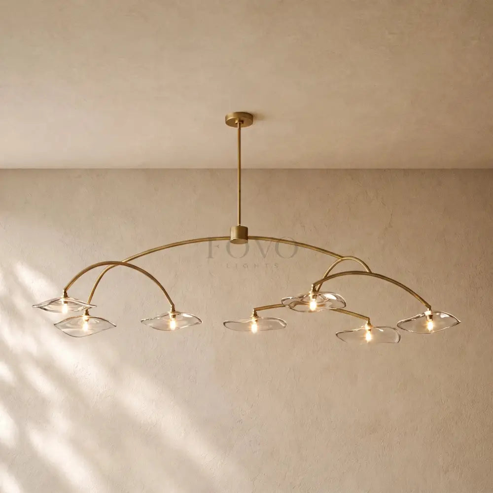 Liliy Clear Glass Round Chandelier