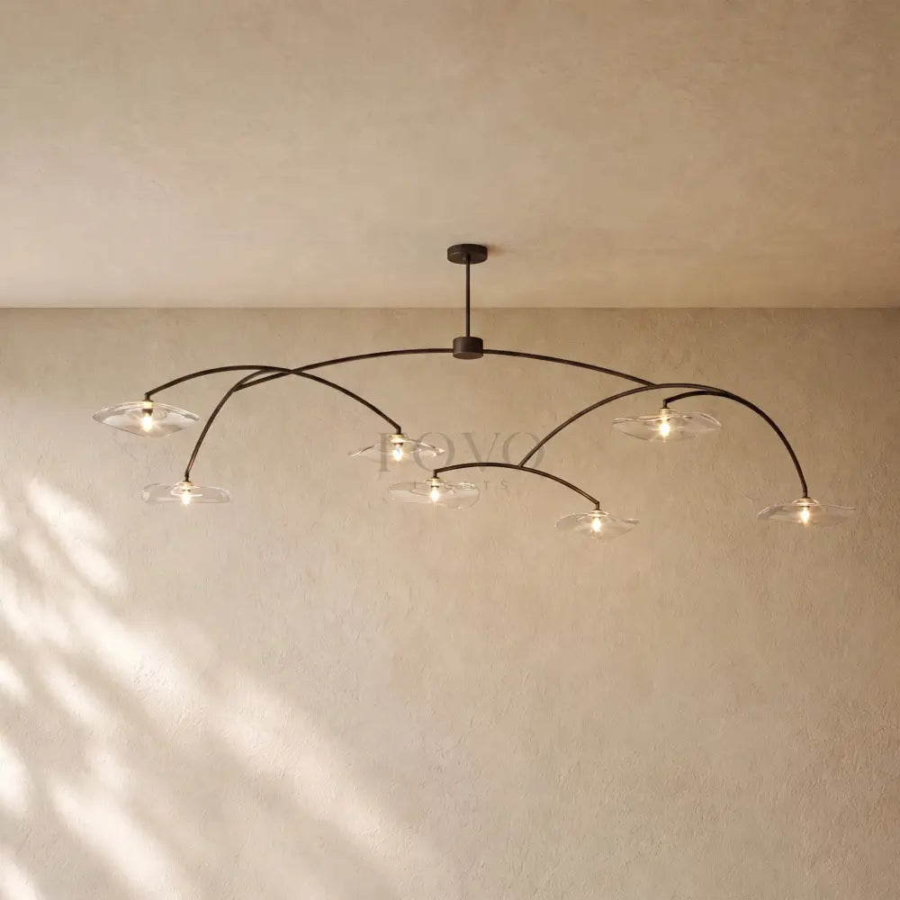 Liliy Clear Glass Round Chandelier