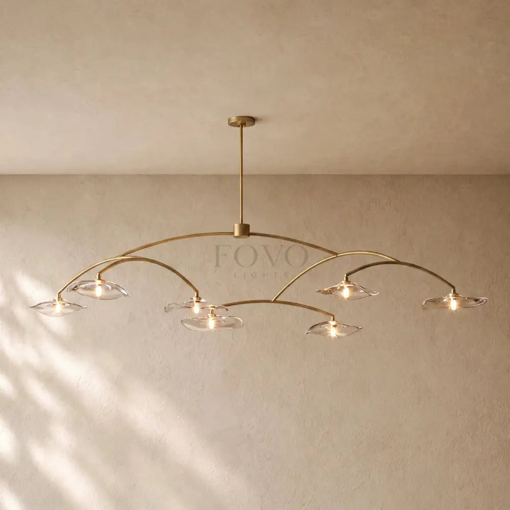 Liliy Clear Glass Round Chandelier