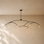 Liliy Clear Glass Round Chandelier