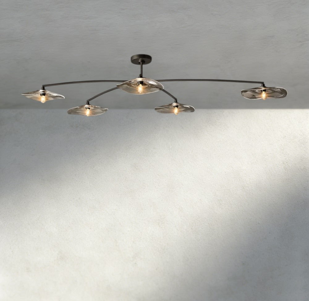 Lily Clear Glass Flushmount - fovolighting