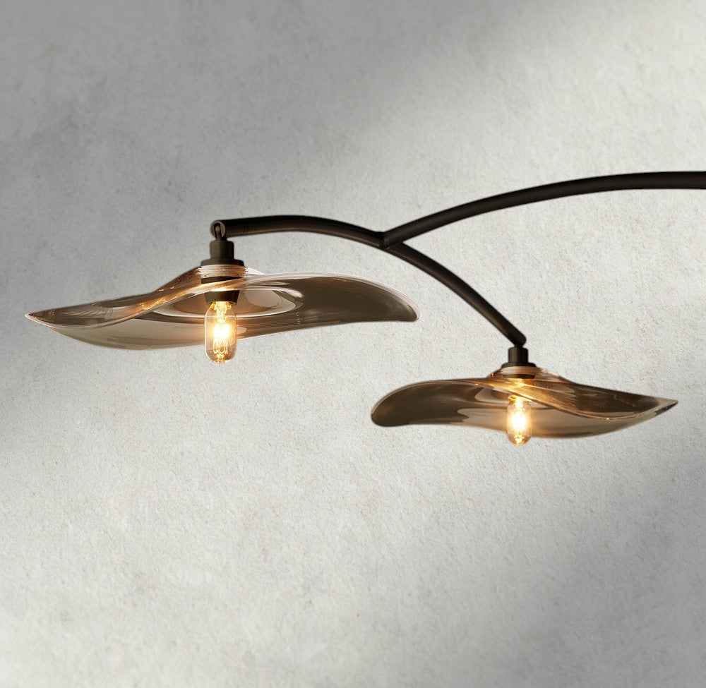 Lily Clear Glass Linear Chandelier - fovolighting