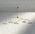 Lily Clear Glass Linear Chandelier - fovolighting