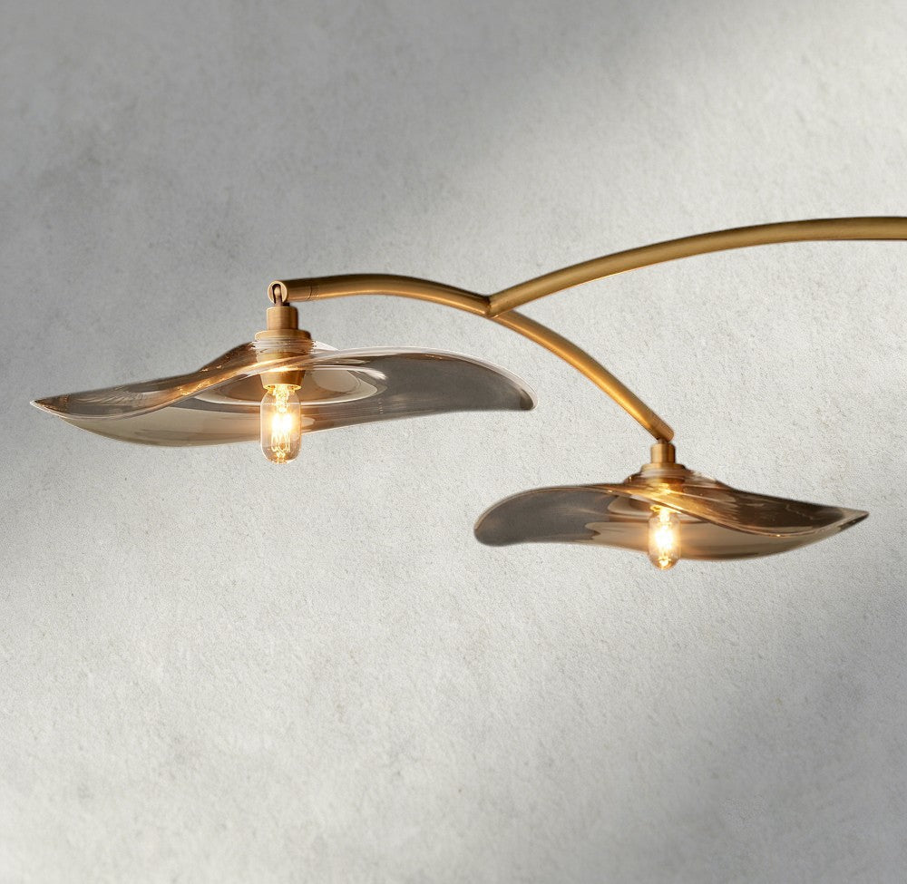 Lily Clear Glass Linear Chandelier - fovolighting