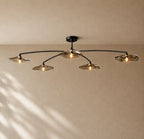 LILY GLASS FLUSHMOUNT 48“ - Bronze / 48’’ / Smoke