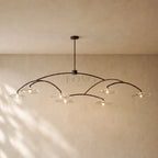 LILY GLASS ROUND CHANDELIER
