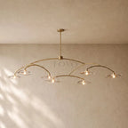 LILY GLASS ROUND CHANDELIER