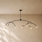 LILY GLASS ROUND CHANDELIER