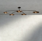 Lily Smoke Glass Flushmount - fovolighting