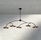 Lily Smoke Glass Linear Chandelier - fovolighting
