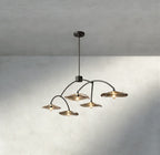 Lily Smoke Glass Linear Chandelier - fovolighting