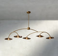 Lily Smoke Glass Linear Chandelier - fovolighting