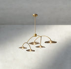 Lily Smoke Glass Linear Chandelier - fovolighting