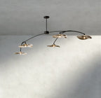 Lily Smoke Glass Linear Chandelier - fovolighting
