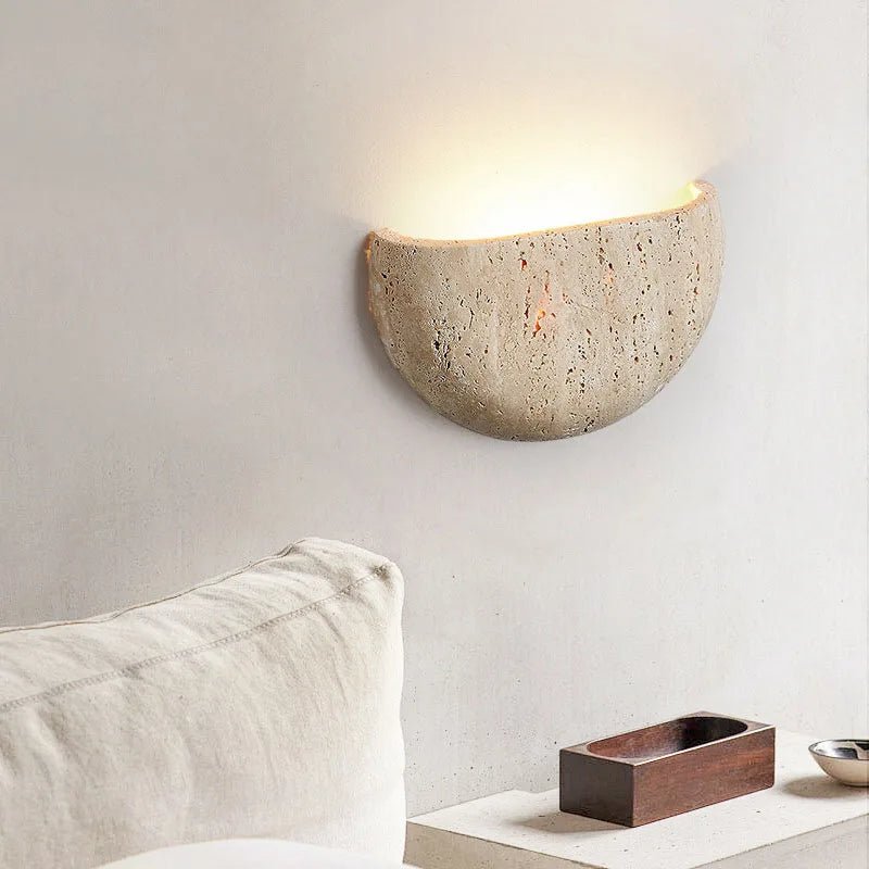 Lina Travertine Wall Light - fovolighting