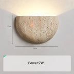 Lina Travertine Wall Light - fovolighting