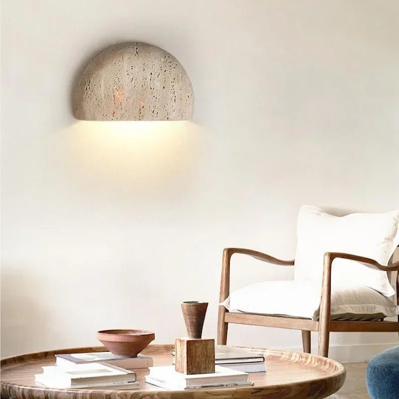 Lina Travertine Wall Light - fovolighting