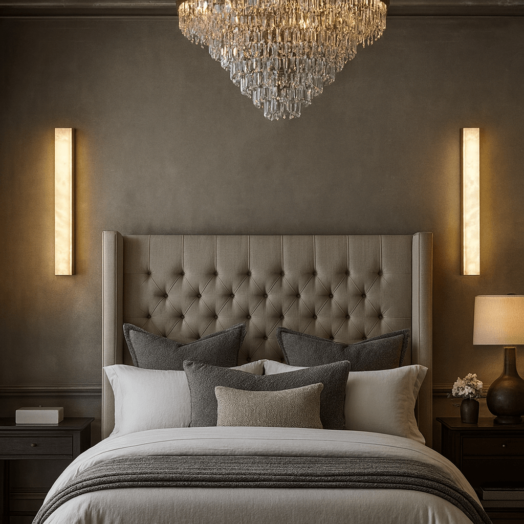 Linden Marble Sconce, Black - fovolighting