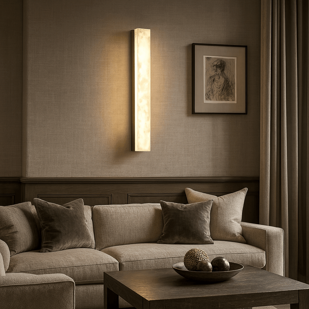 Linden Marble Sconce, Black - fovolighting