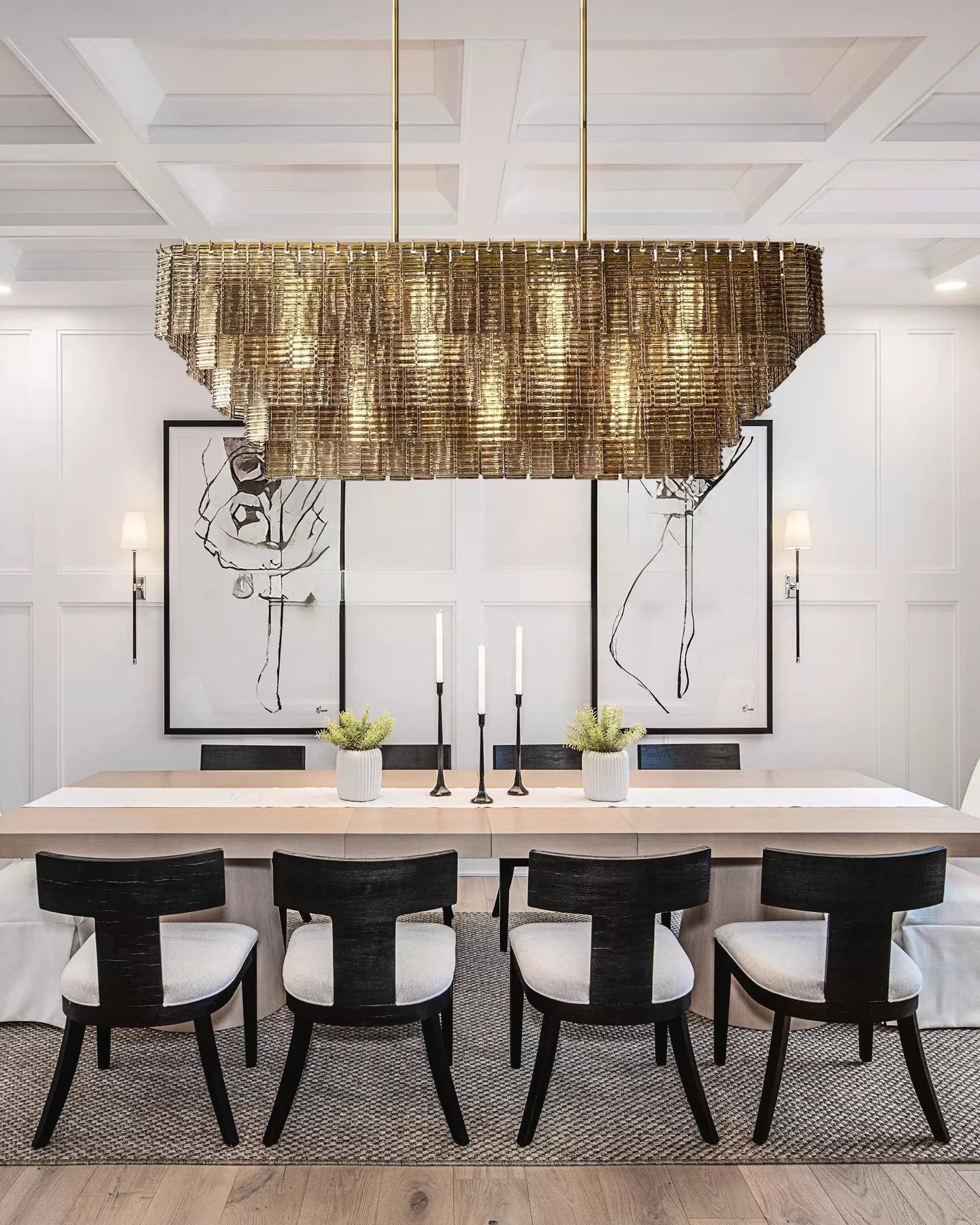 Lirene Smoke Glass Linear Chandelier - fovolighting