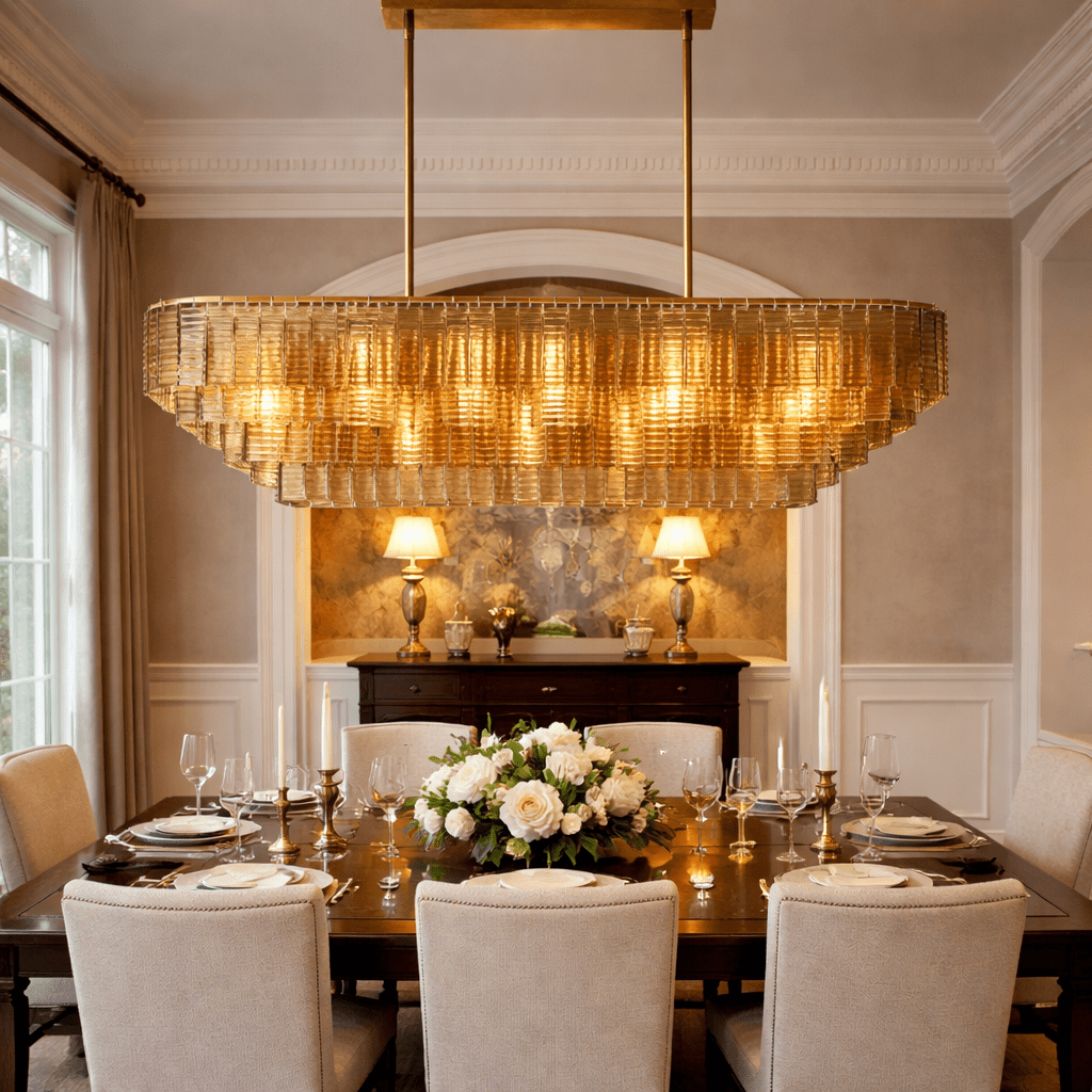 Lirene Smoke Glass Linear Chandelier - fovolighting