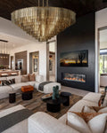 Lirene Smoke Glass Round Chandelier - fovolighting