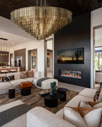 Lirene Smoke Glass Round Chandelier - fovolighting